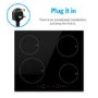 Refurbished electriQ eiQ60INDTP 60cm 4 Zone Induction Hob