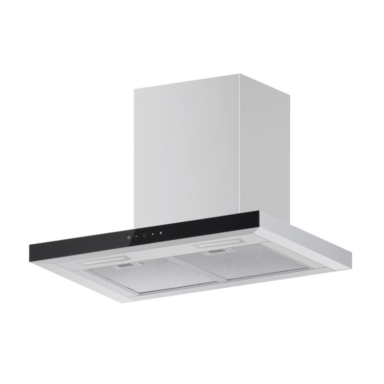 electriQ 60cm Slimline Chimney Cooker Hood - Stainless Steel