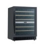 Refurbished electriQ eiQ60WINEBG Freestanding 46 Bottle Full Range Dual Zone Wine Cooler Black