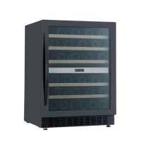 Refurbished electriQ eiQ60WINEBG Freestanding 46 Bottle Full Range Dual Zone Wine Cooler Black