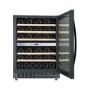 Refurbished electriQ eiQ60WINEBG Freestanding 46 Bottle Full Range Dual Zone Wine Cooler Black