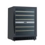 Refurbished electriQ eiQ60WINEBG Freestanding 46 Bottle Full Range Dual Zone Wine Cooler Black