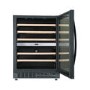 Refurbished electriQ eiQ60WINEBG Freestanding 46 Bottle Full Range Dual Zone Wine Cooler Black