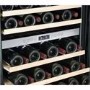 Refurbished electriQ eiQ60WINESS Freestanding 46 Bottle Full Range Dual Zone Wine Cooler Stainless Steel