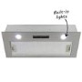 GRADE A1 - electriQ 70cm Canopy Cooker Hood Kitchen Extractor Fan in Silver - 5 Year warranty