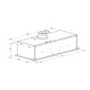 GRADE A1 - electriQ 70cm Canopy Cooker Hood Kitchen Extractor Fan in Silver - 5 Year warranty