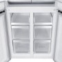 Refurbished electriQ eiQ804DFF 466 Litre Frost Free American Fridge Freezer Stainless Steel