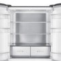 Refurbished electriQ eiQ804DFF 466 Litre American Fridge Freezer Stainless Steel