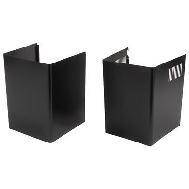 electriQ 75cm Curved Glass Chimney Cooker Hood - Black