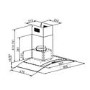 electriQ 80cm Curved Glass Black Chimney Cooker Hood - 5 Year warranty