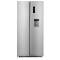 electriQ 430 Litre Side-By-Side American Fridge Freezer - Silver electriQ 430 Litre Side-By-Side American Fridge Freezer - Silver