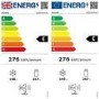 electriQ 415 Litre Four Door American Fridge Freezer with Water Dispenser - Stainless Steel
