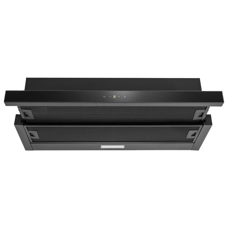 electriQ 90cm Telescopic Canopy Cooker Hood – Black
