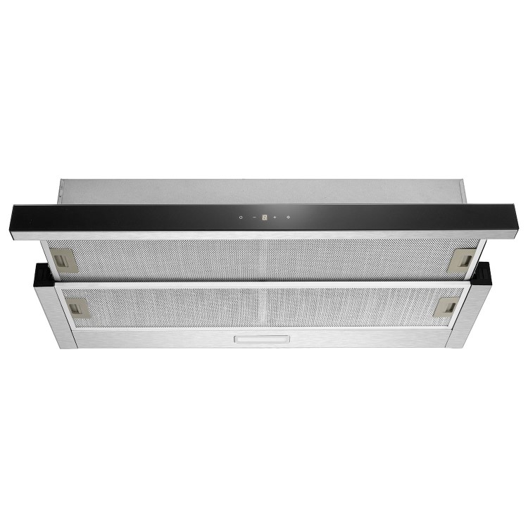 electriQ 90cm Telescopic Canopy Cooker Hood – Stainless Steel