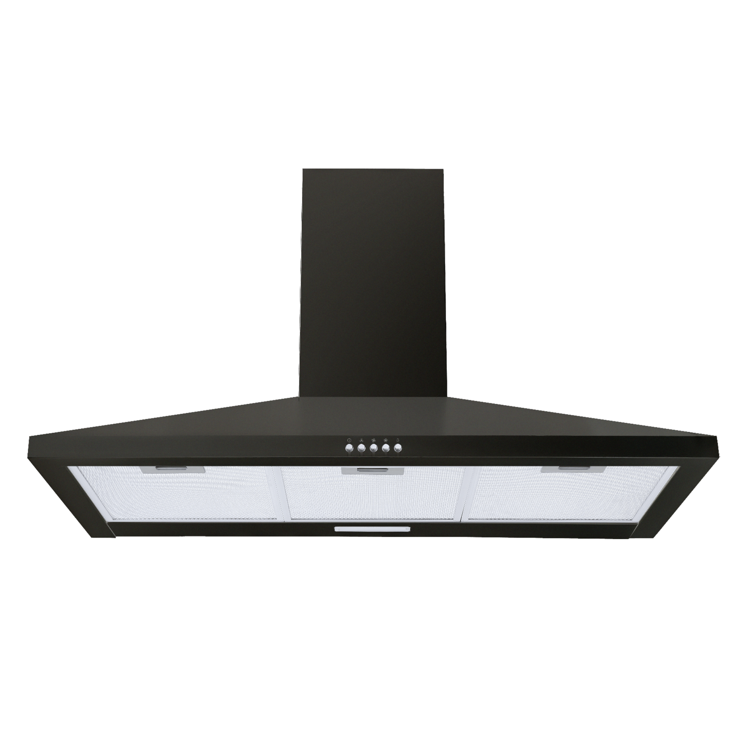 electriQ 90cm Traditional Chimney Cooker Hood Black electriQ