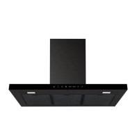 electriQ 90cm Slimline Chimney Hood - Black
