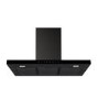 electriQ 90cm Slimline Chimney Hood - Black