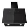 electriQ 60cm Angled Chimney Cooker Hood - Black