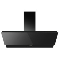 electriQ 90cm Angled Chimney Cooker Hood - Black