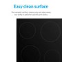 GRADE A3 - electriQ 60cm 4 Zone Glass Ceramic Hob With Knob Control 
- Black