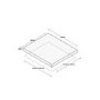 electriQ 60cm 4 Zone Ceramic Hob