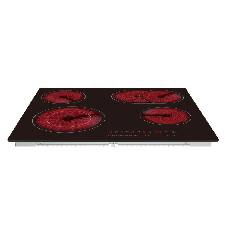 electriQ 60cm Ceramic Hob with Extended Zone - Black