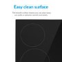 GRADE A1 - electriQ 60cm 4 Zone Ceramic Hob
 with Touch Control - Black
