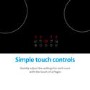 electriQ 60cm 4 Zone Ceramic Hob with Touch Controls