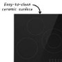 GRADE A3 - electriQ 77cm 5 Zone Touch Control Ceramic Hob