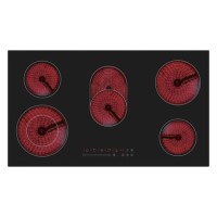 electriQ 90cm 5 Zone Ceramic Hob with Extended Zone