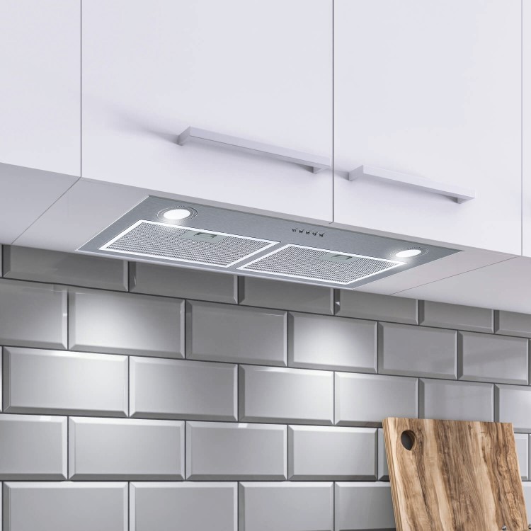 Refurbished electriQ eiQCANOPY70TM 72.5cm Canopy Cooker Hood Stainless Steel