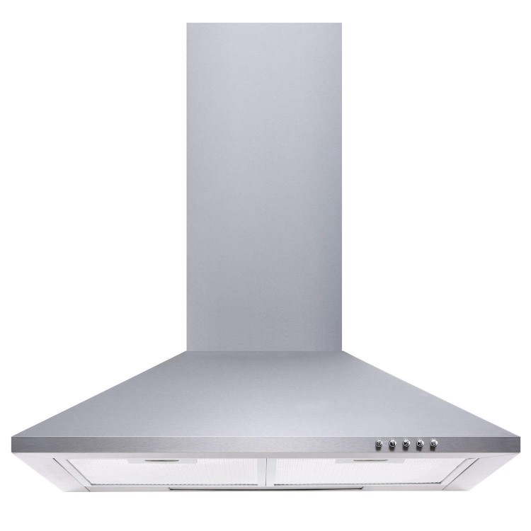 GRADE A2 - electriQ 60cm Traditional Stainless Steel Chimney Cooker Hood  