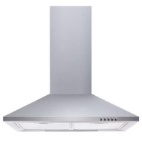 GRADE A2 - electriQ 60cm Traditional Stainless Steel Chimney Cooker Hood  