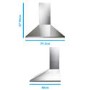 GRADE A1 - electriQ 60cm Traditional Stainless Steel Chimney Cooker Hood  