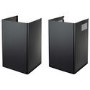 electriQ 70cm Curved Glass Chimney Cooker Hood - Black