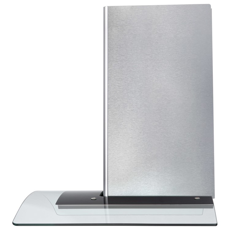 electriQ 70cm Curved Glass Chimney Cooker Hood - Stainless Steel