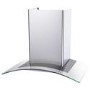 electriQ 70cm Curved Glass Chimney Cooker Hood - Stainless Steel