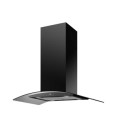 A2/eiQCURVISL90BL Refurbished electriQ eiQCURVISL90BL 90cm Curved Glass Island Cooker Hood Black