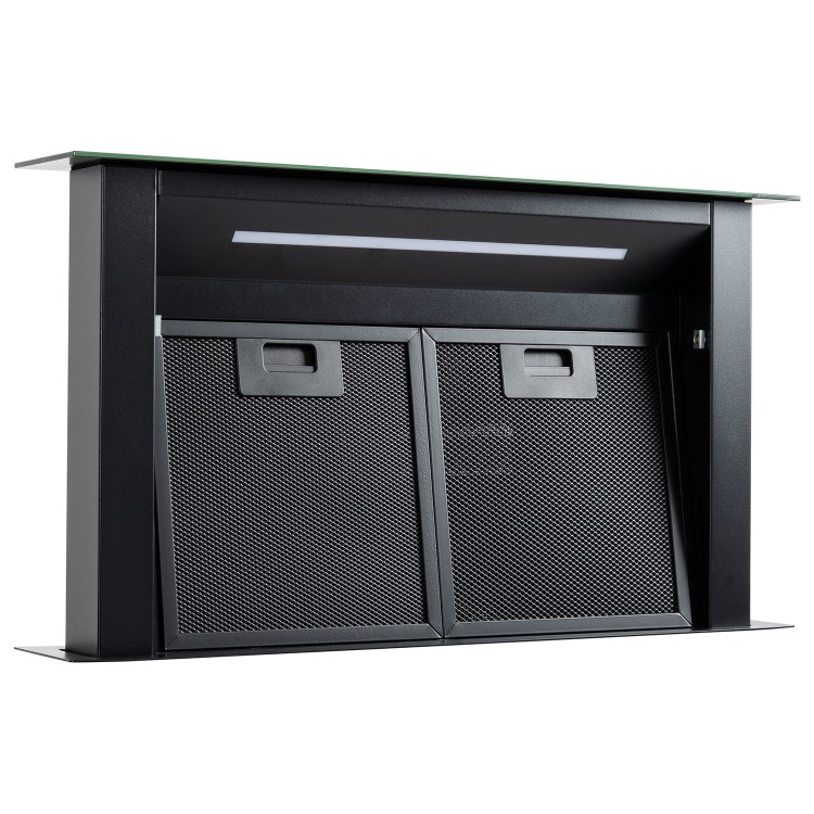 electriQ 60cm Downdraft Cooker Hood - Black