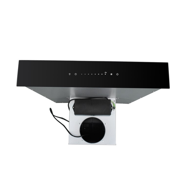 GRADE A1 - electriQ 60cm Downdraft Cooker Hood - Black