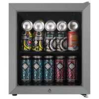 electriQ 48 Litre Drinks Fridge - Stainless Steel