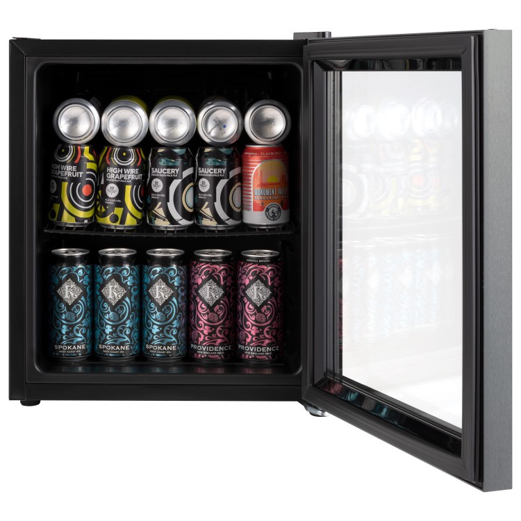 electriQ 48 Litre Drinks Fridge - Stainless Steel