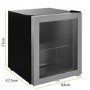 electriQ 48 Litre Drinks Fridge - Stainless Steel