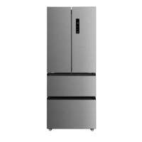 Refurbished electriQ eiQFD70FF 391 Litre Frost Free American Fridge Freezer Stainless Steel