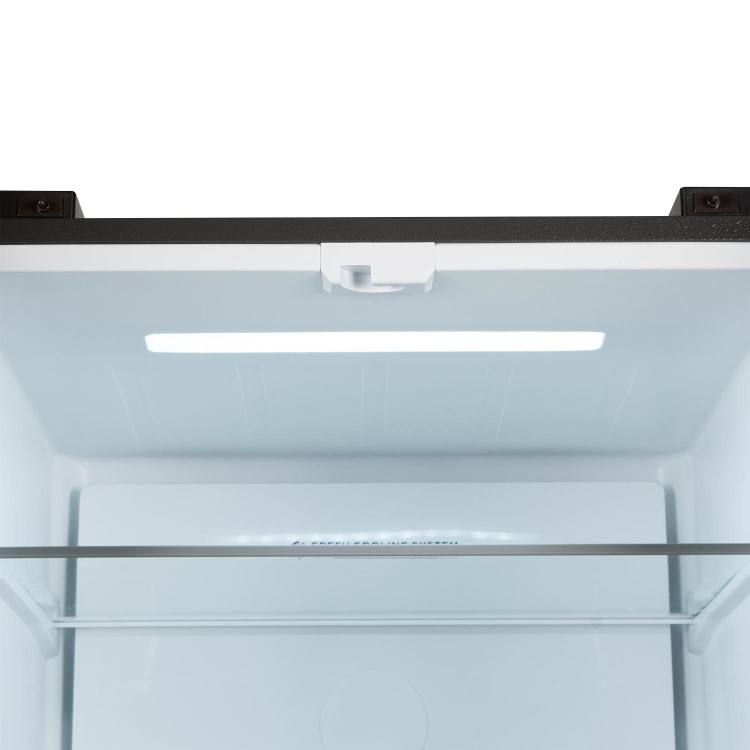 Refurbished electriQ eiQFD70FF 391 Litre Frost Free American Fridge Freezer Stainless Steel
