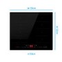 electriQ 60cm Induction Hob with Double Flex Zone and Pan Recognition