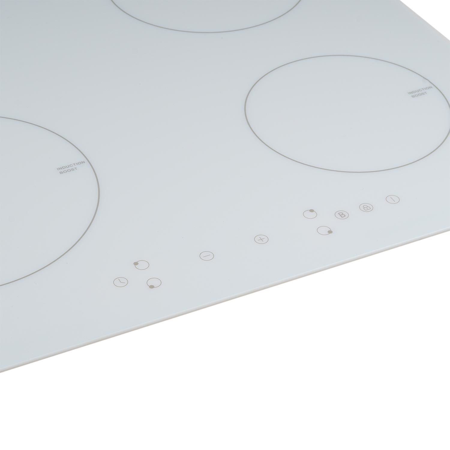 Refurbished electriQ eiQINDTPWHITE 60cm 4 Zone Plug In Induction Hob White electriQ