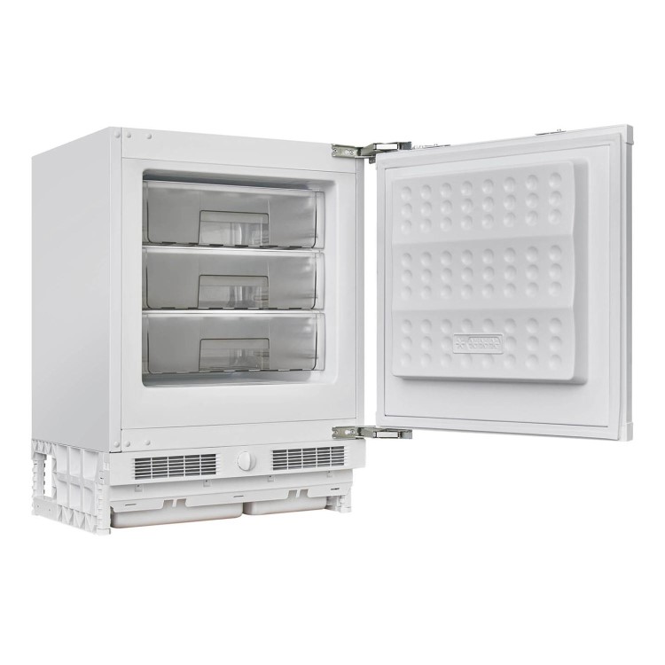 Refurbished electriQ 90L Integrated Under Counter Freezer