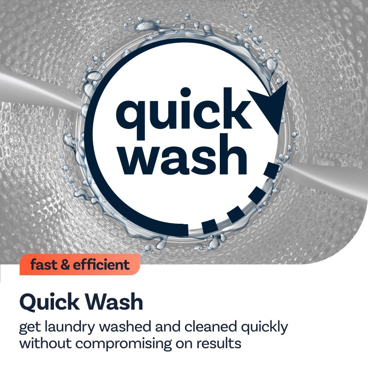 Refurbished electriQ eiQINTWM147A Integrated 7KG 1400 Spin Washing Machine White