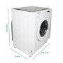 electriQ 7kg 1400rpm Integrated Washing Machine - White